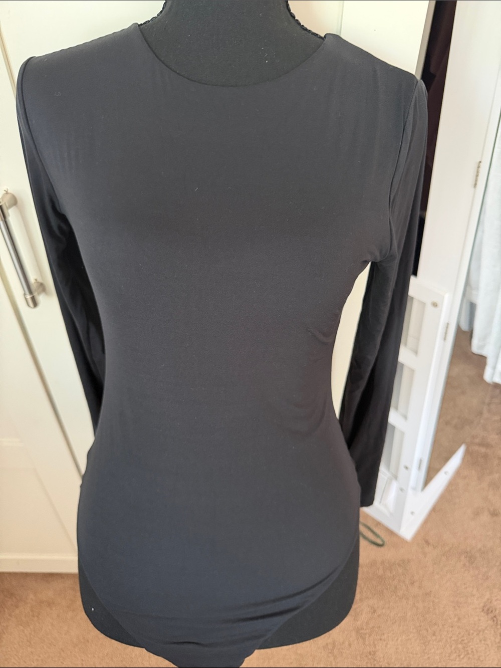 Classic Black Long-Sleeve Crew Tee